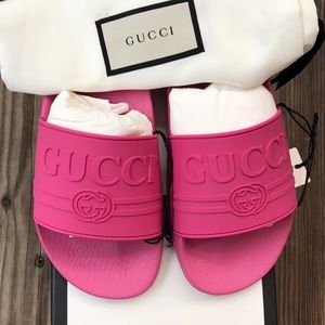 Gucci rubber pool slide